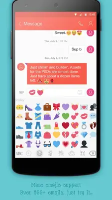 One Emoji Keyboard - GIF, Free android App screenshot 0