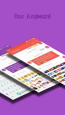 One Emoji Keyboard - GIF, Free android App screenshot 1