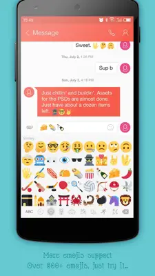 One Emoji Keyboard - GIF, Free android App screenshot 6